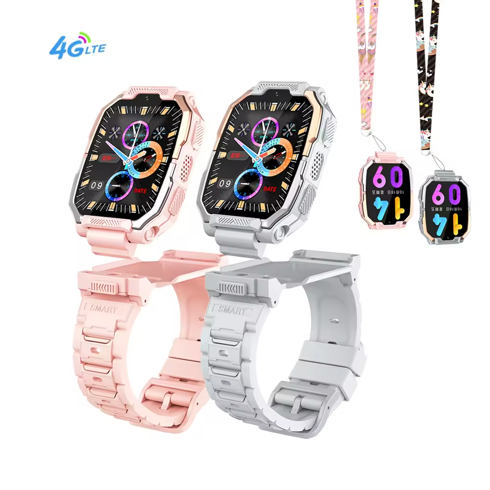 ST66 Kids 4g Smart Watch GPS+WIFI+LBS Location RAM 1G+8GB 1.83Inch 360° Rotation Camera Video Call SOS Children Smart Watch